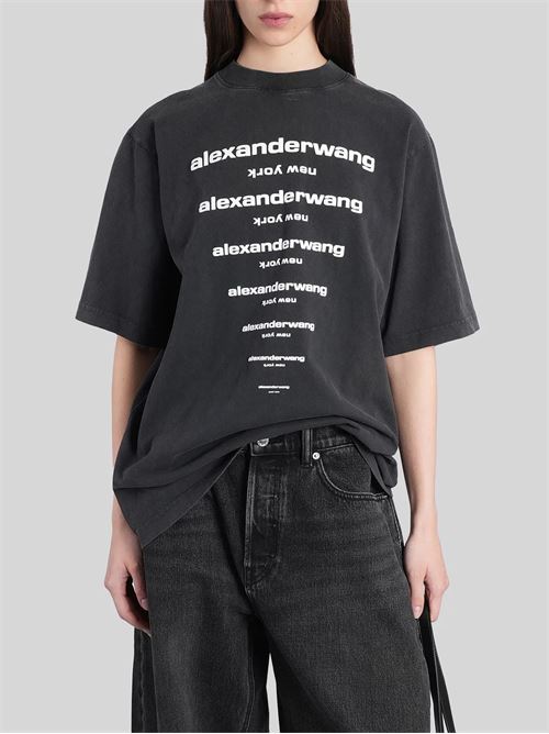 T-shirt con logo ALEXANDER WANG | UCC3261924011